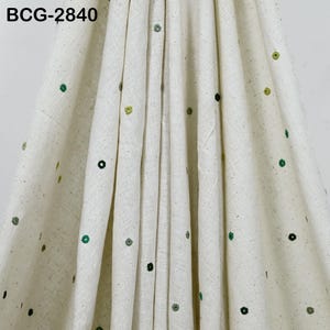 White - Organic Kala Cotton Handloom Mirror Work Fabric