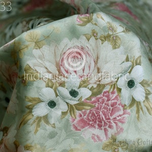 Satin Georgette fabric By Yard Indian Flowy Floral Soft Printed Summer Dresses Shirt Comfortable Clothing Party Costumes Drapery Sewing