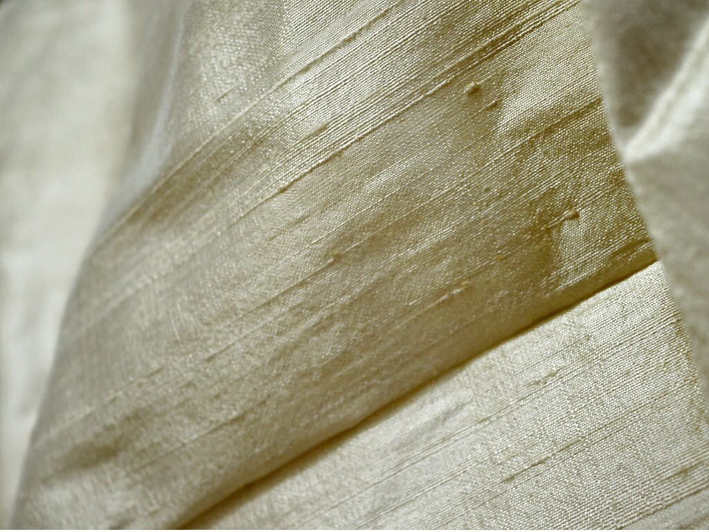 Ivory Pure Dupioni Fabric Raw Silk by the Yard Indian Wedding Etsy UK