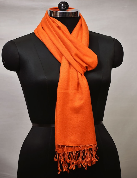 Bufanda de pura naranja accesorio para mujer -
