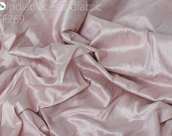 Pink Pure Dupioni Fabric Raw Silk by the Yard Indian Wedding Dresses Pillowcases Drapery Blouses Curtain Cushions Costumes Sewing Crafting