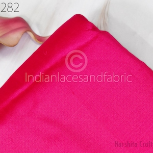 80gsm Silk Fabric by the yard Indian Magenta Soft Pure Plain Silk Wedding Dress Bridesmaids Costume Party Dresses Cushions Drapery Crafting
