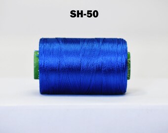 Royal Blue Silk Thread Spool, Art Silk Thread, Hand& Machine Embroidery Thread, Silk Embroidery Thread, Wholesale Indian Silk Thread