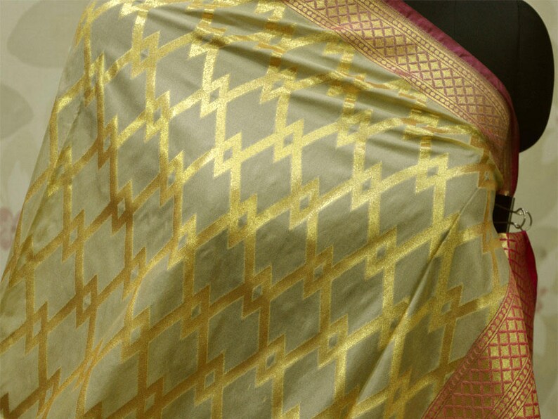 Indian Wedding Banarasi Brocade Dupatta Scarf Benarasi Dupatta Women stole Elegant Evening Rectangular Scarves Gifts for Her Christmas Gifts