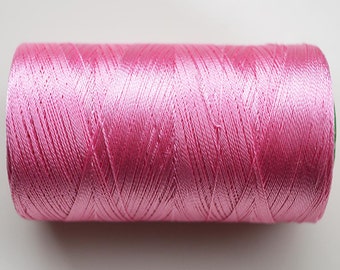 Pink Flamingo Silk Thread Spool, Art Silk Thread, Hand And Machine Embroidery Thread, Silk Embroidery Thread, Indian Silk Thread