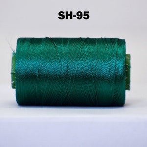 Sea Green Silk Thread Spool, Art Silk Thread, Hand And Machine Embroidery Thread, Silk Embroidery Thread, Wholesale Indian Silk Thread