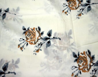 Soft Cotton Fabric by the yard Block Print Cotton Fabric Hand Printed Fabric Indian summer dress cotton fabric Crafting Quilting accessories