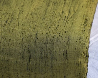 Iridescent Olive Green Pure Dupioni Fabric Yardage Wedding Bridesmaid Dresses Indian Raw Silk Dupion Crafting Sewing Upholstery Drapery
