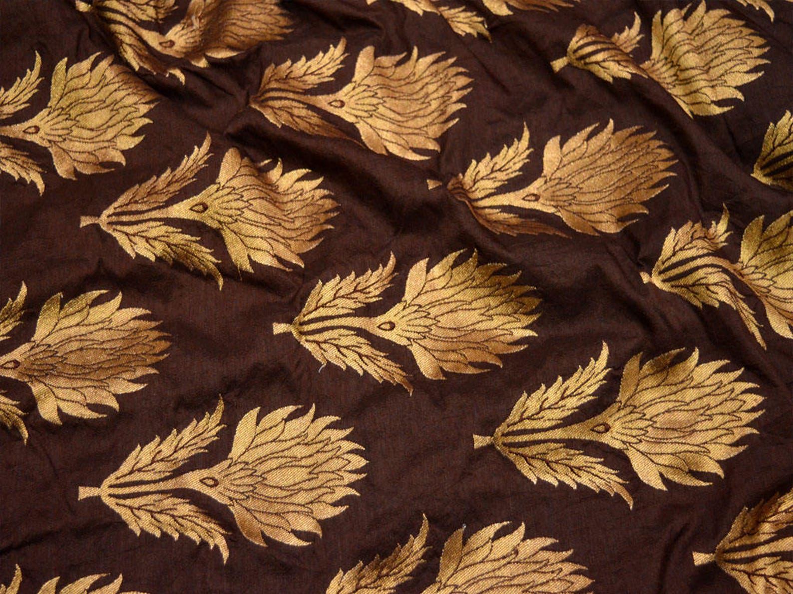 Brown Brocade