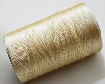 Ivory Silk Thread Spool, Art Silk Thread Hand / Machine Embroidery Thread, Art Silk Embroidery Thread, Indian Silk Thread