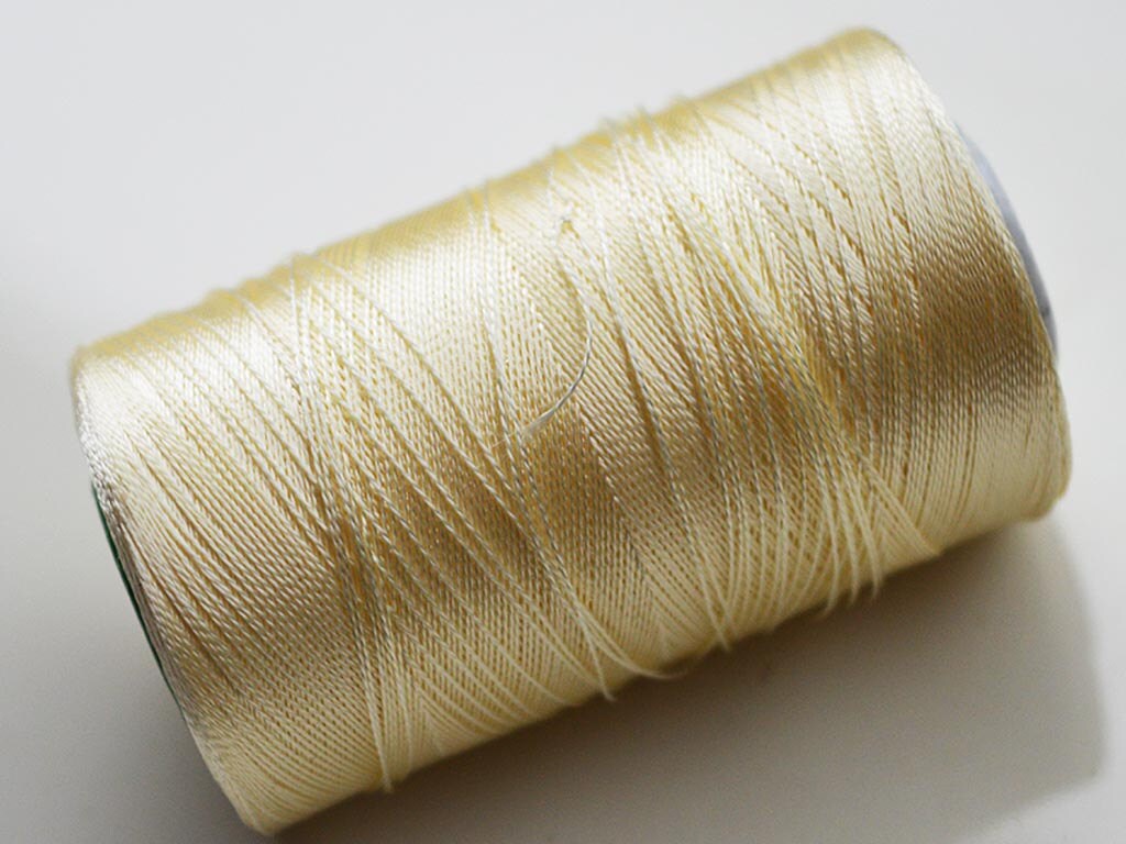 Ivory Silk Thread Spool Art Silk Thread Hand / Machine Etsy UK