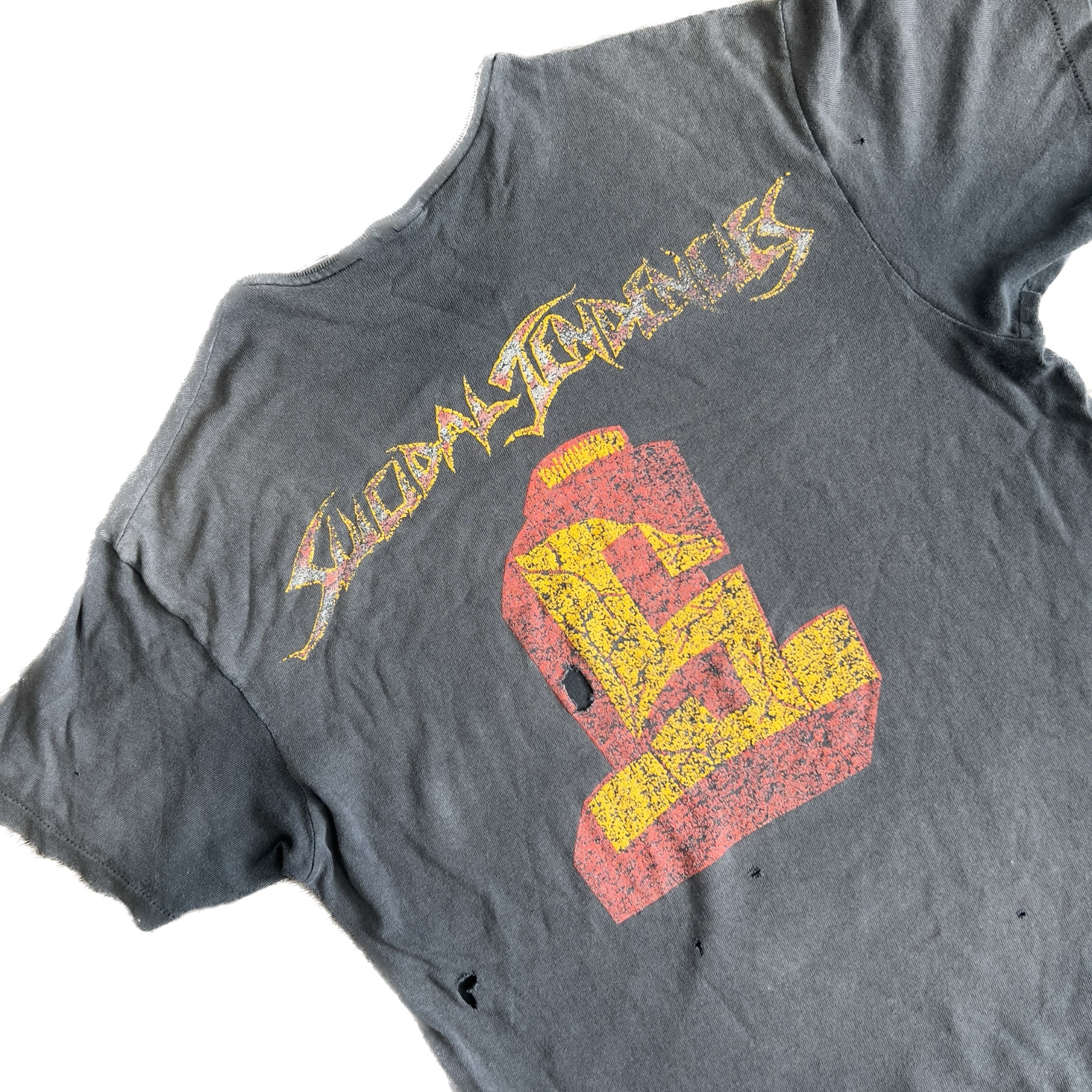 Vintage 1987 Suicidal Tendencies Join the Army Thrashed Tee Medium