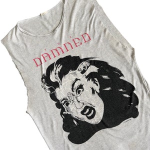 Vintage The Damned 1986 Australia Eloise Cutoff Tee Rare sz Medium Authentic Vintage Single Stitch Buttery Soft Double-Sided Rock T-shirt
