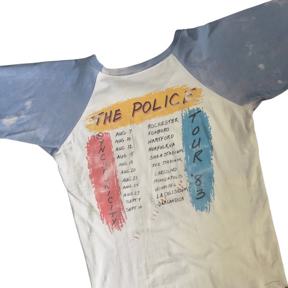 The Police Synchronicity 1983 Tour Raglan Basebal… - image 5