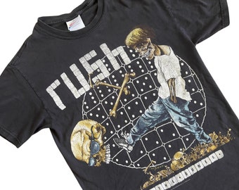RUSH 90s VINTAGE Tシャツ ROLL THE BONES VTG Rush Roll The Bones T Shirt 91-92 Tour Large 90s Rock