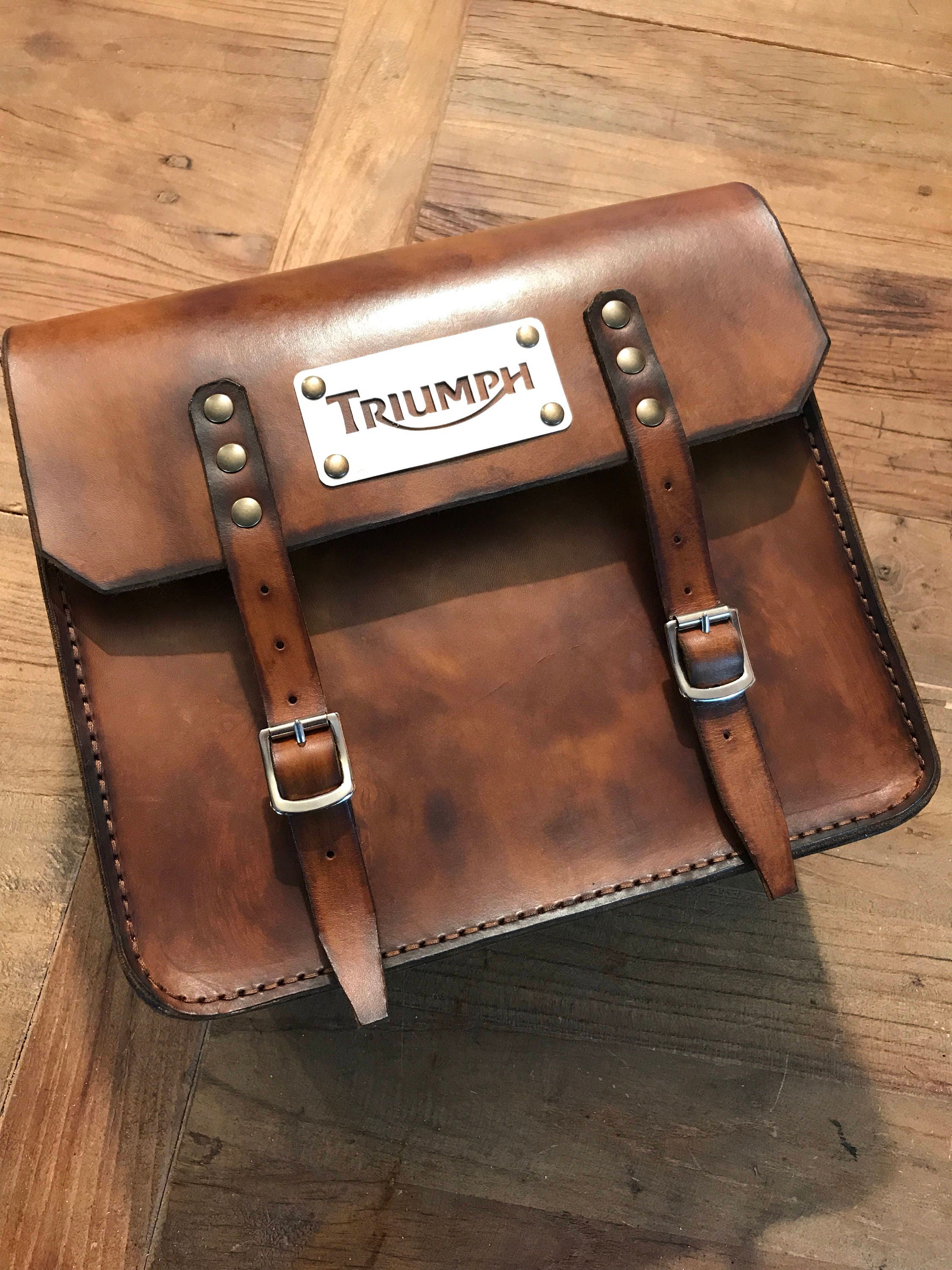 Cafe Racer Scrambler Custom Leather Bag Midium Brown Color Etsy cafe-racer-scrambler-custom-leather-bag-midium-brown-color-etsy