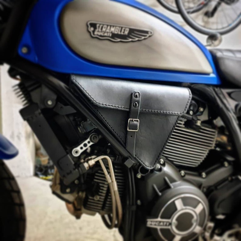 Ducati Scrambler Series Left Side Bag Cafe Racer Scrambler Etsy