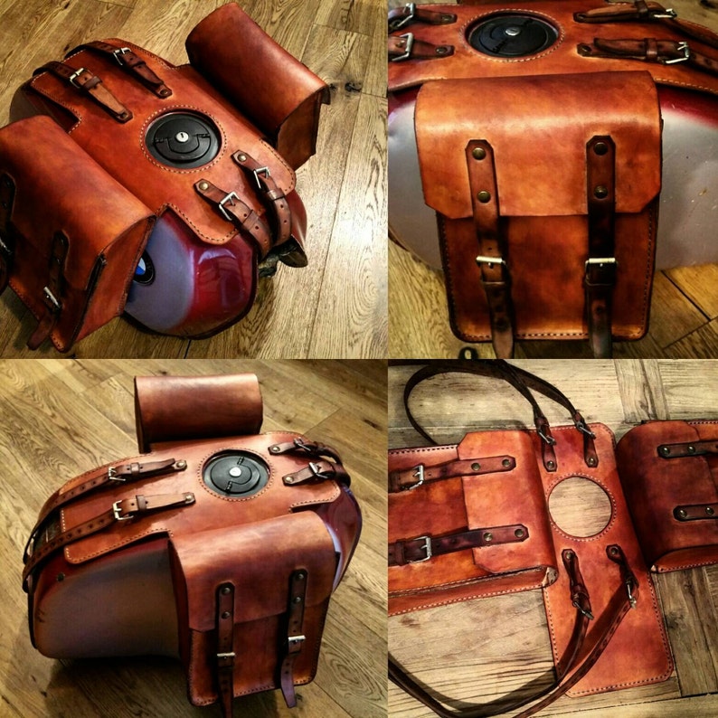 Bmw r45 r65 r80 r100 leather tank bags cafe racer special Etsy