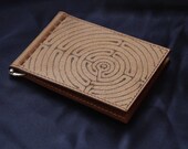 Leather Money Clip Wallet / Mens leather walet / Pocket leather wallet / wallet with labyrinth