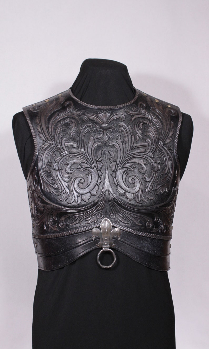 Leather armor leather LARP armor fantasy armor chest armor Etsy