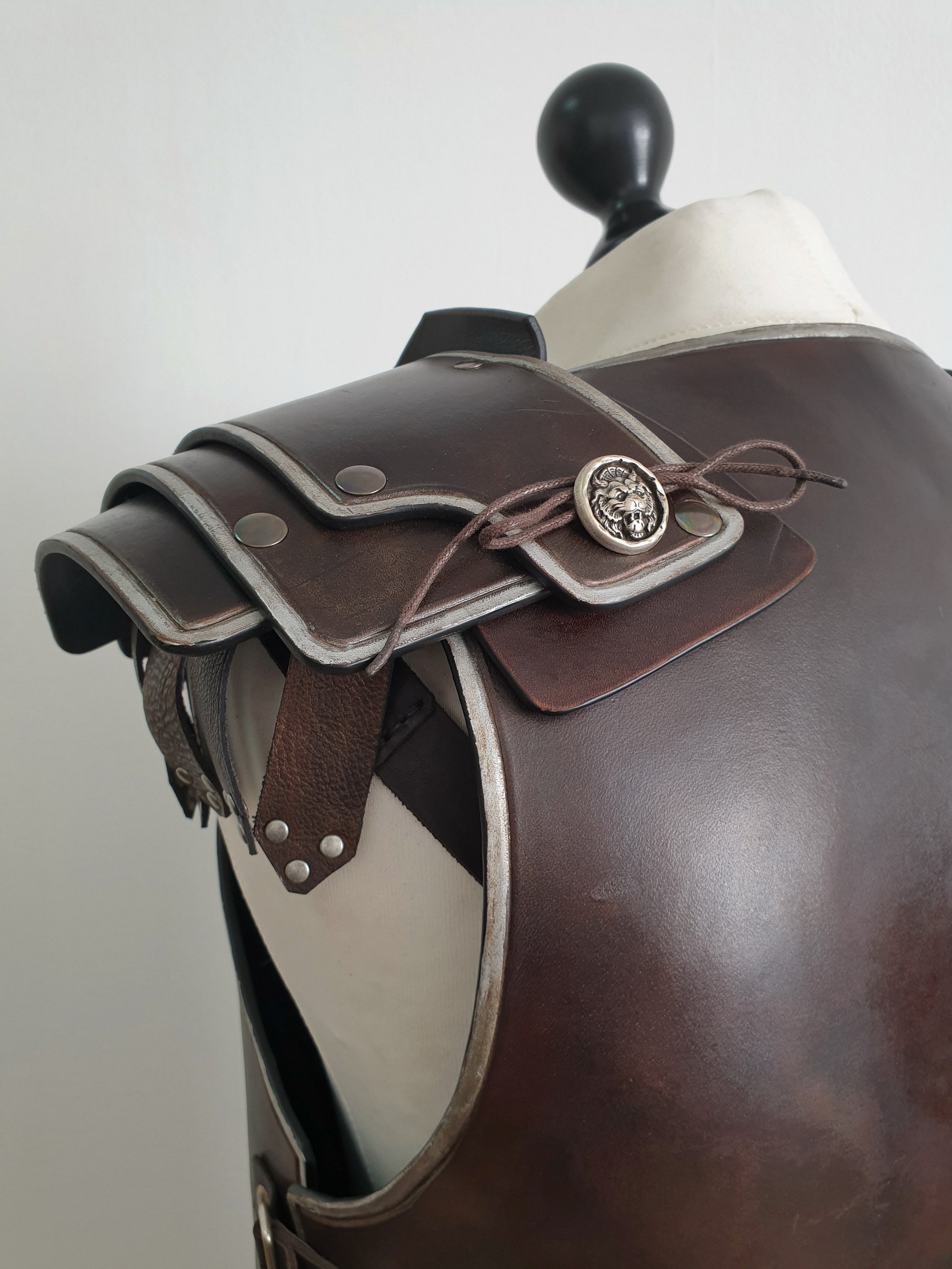 Roman Armor Fantasy leather armor Roman leather armor Etsy