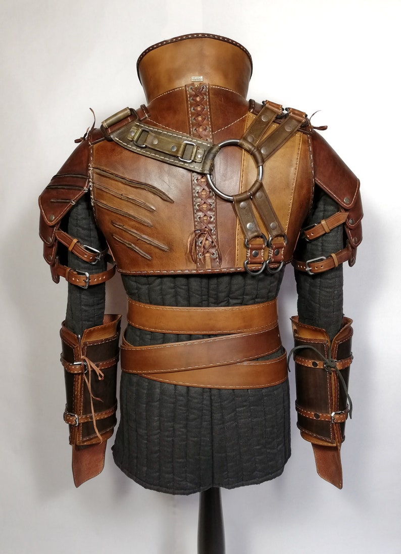 Ursine Witcher leather armor inspired by Geralt Costume | Etsy