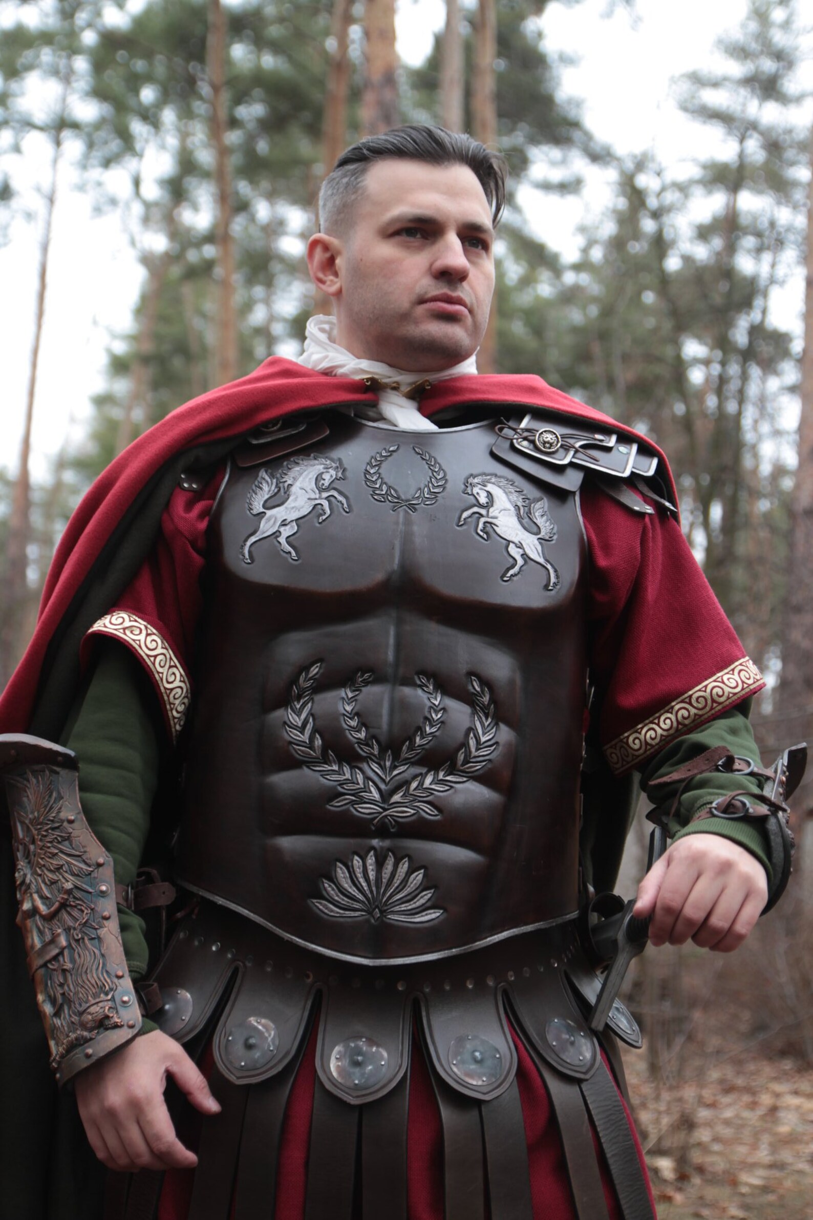 Roman Armor Fantasy leather armor Roman leather armor | Etsy
