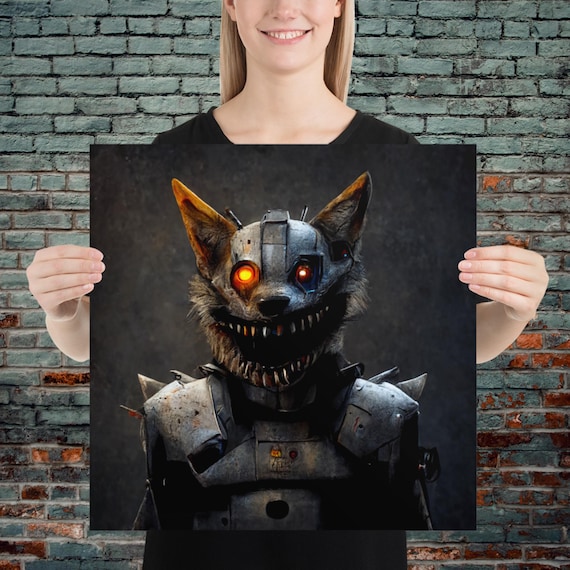 FNAF Foxy Poster, Five Nights at Freddy's Fan Art Foxy - Etsy