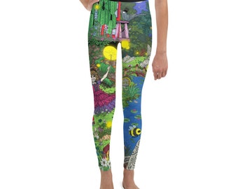 Princess in Enchanted Forest Youth Leggings