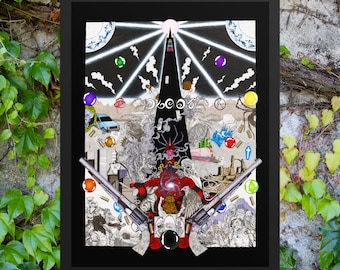 Ilustración de La Torre Oscura, lámina artística de Stephen King, póster de ciencia ficción y fantasía