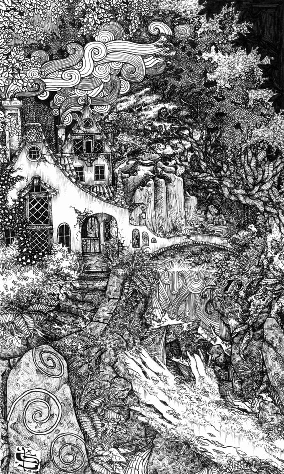 Ink illustration deals