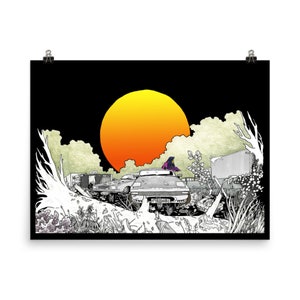 I Wish I Could Tell You All the Things Poster. Various sizes available. Abandoned Highway post-apocalypse adventure explore wander