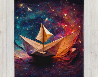 Travels of SS Georgie Throw Blanket Paper origami boat, Stephen King Sci-fi fantasy horror IT