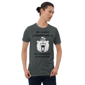 Bear of Fearsome Size Short-Sleeve Unisex T-Shirt Stephen King Dark Tower Midworld Mythos Guardian of Beam Sci-fi Fantasy Horror Adventure