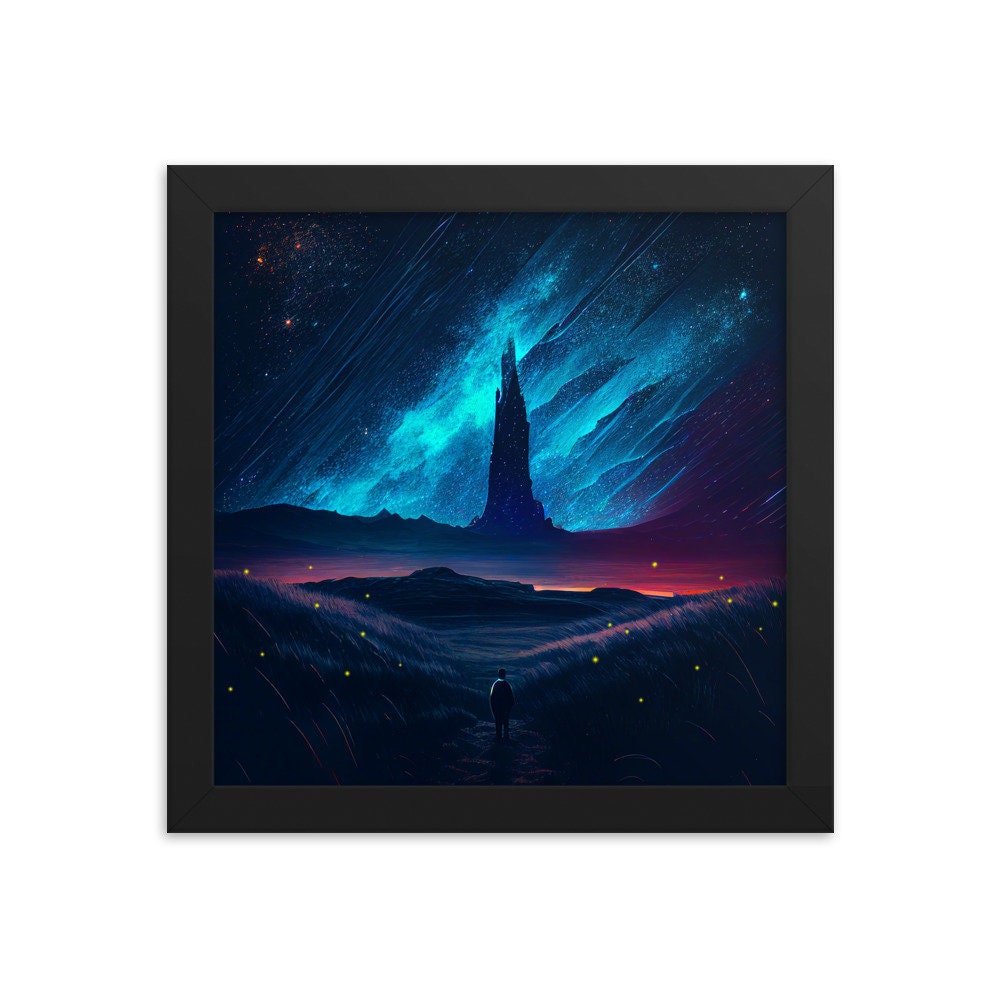 Stephen King's Dark Tower Framed poster, gunslinger fan art