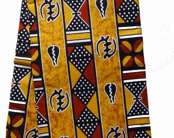 African Mudcloth Inspired сotton аabric by the yard geometric ethnic bogolan ankara