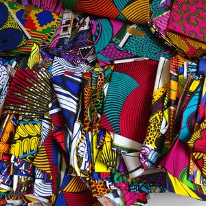 African fabric scrap sold by pound, African print scraps, Ankara Scraps, cotton fabric scraps, small scrap pieces
