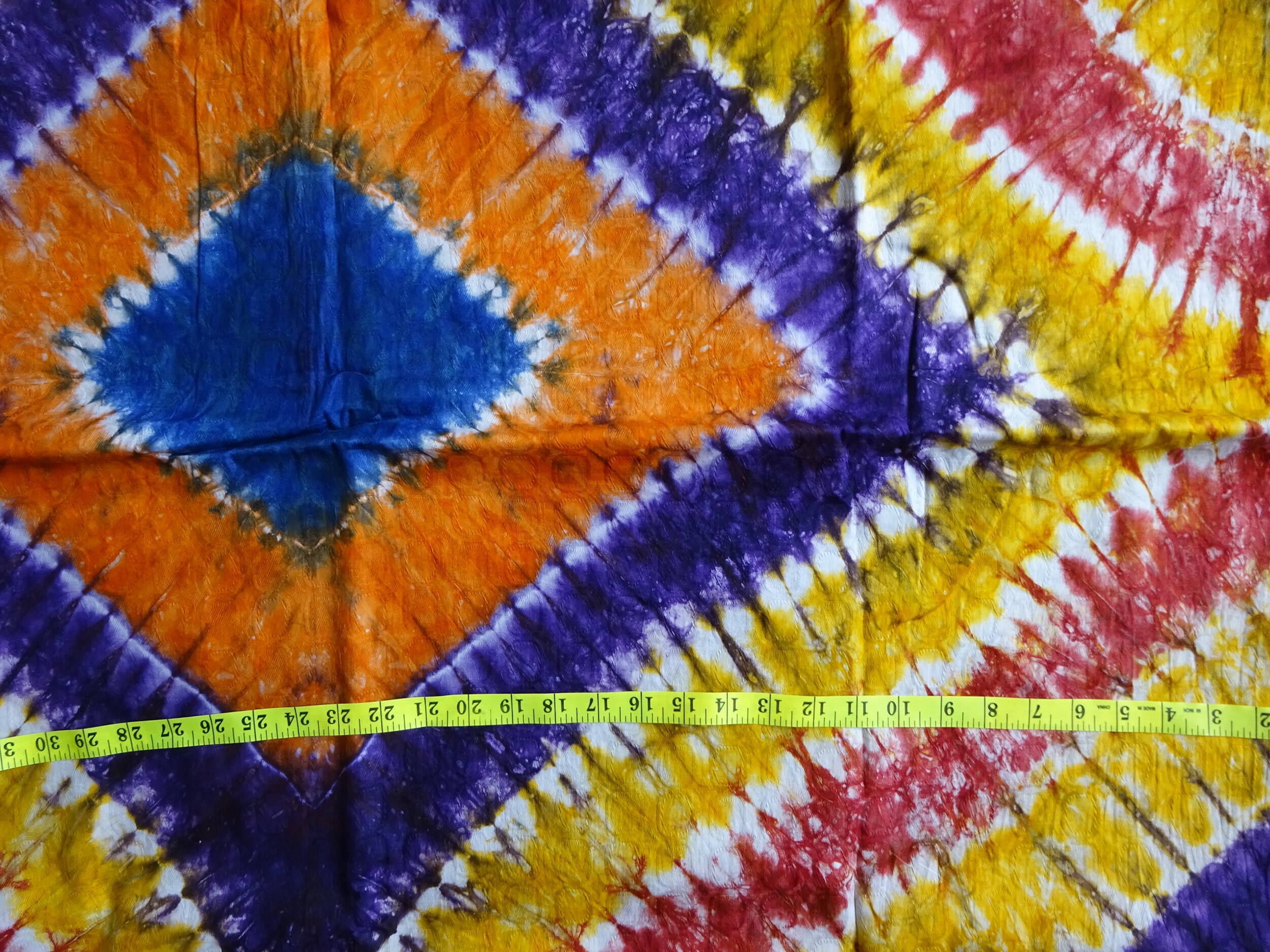 Original African Fabric Tie Dye Hand Dyed Cotton Fabric Etsy