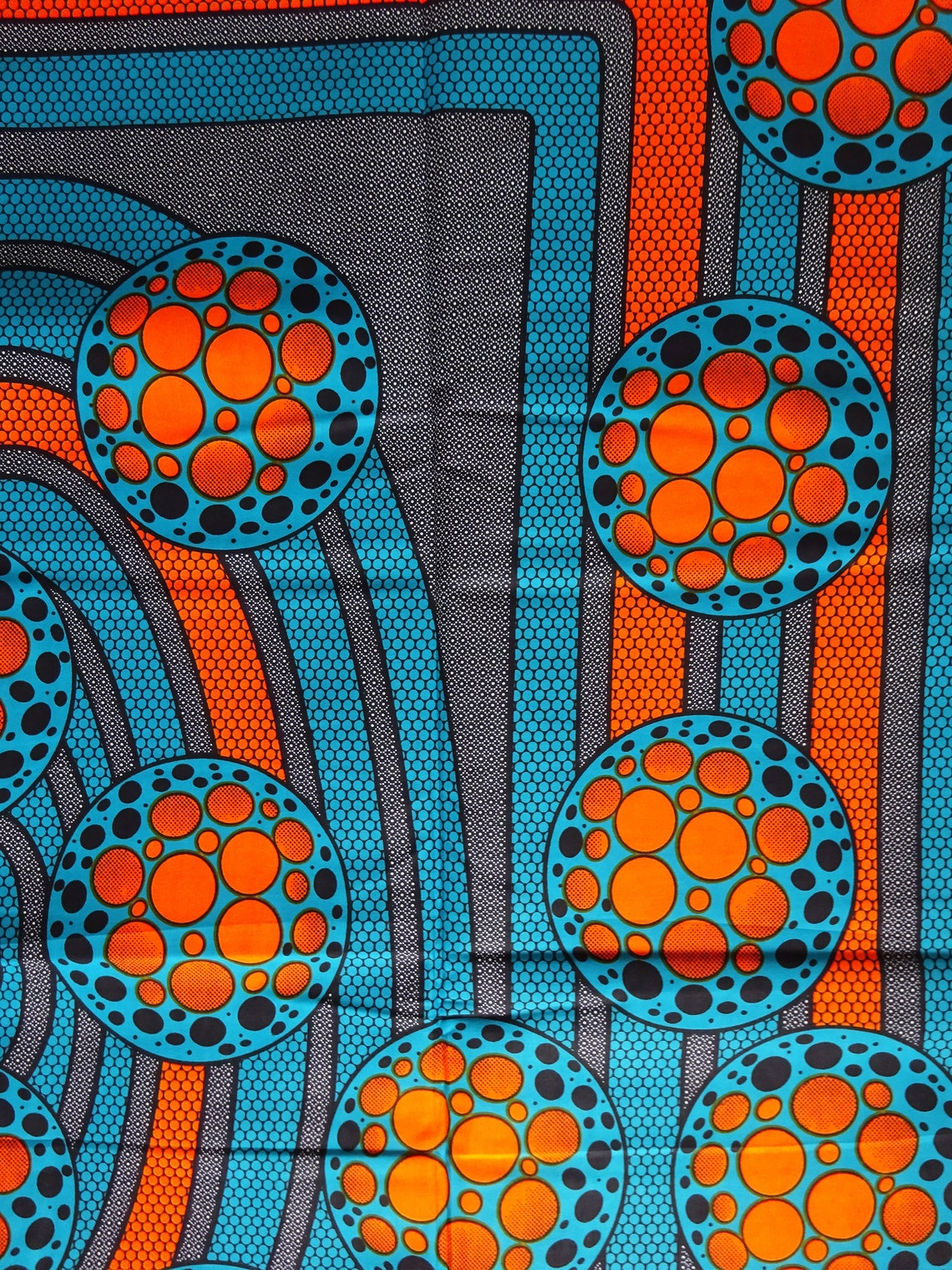 Bright African Print Fabric Sold by Yard/cotton Fabric/ Etsy