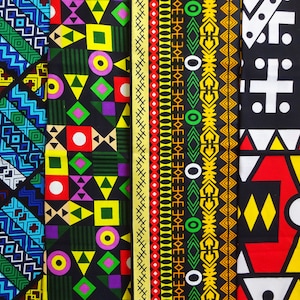 Fat Quarter Bundle Baumwolle Nähen Quilten Stoff Afrikanischer Stoff Fat Quarter Set African Wax Print 4 Viertel Ankara Samakaka Schlammtuch