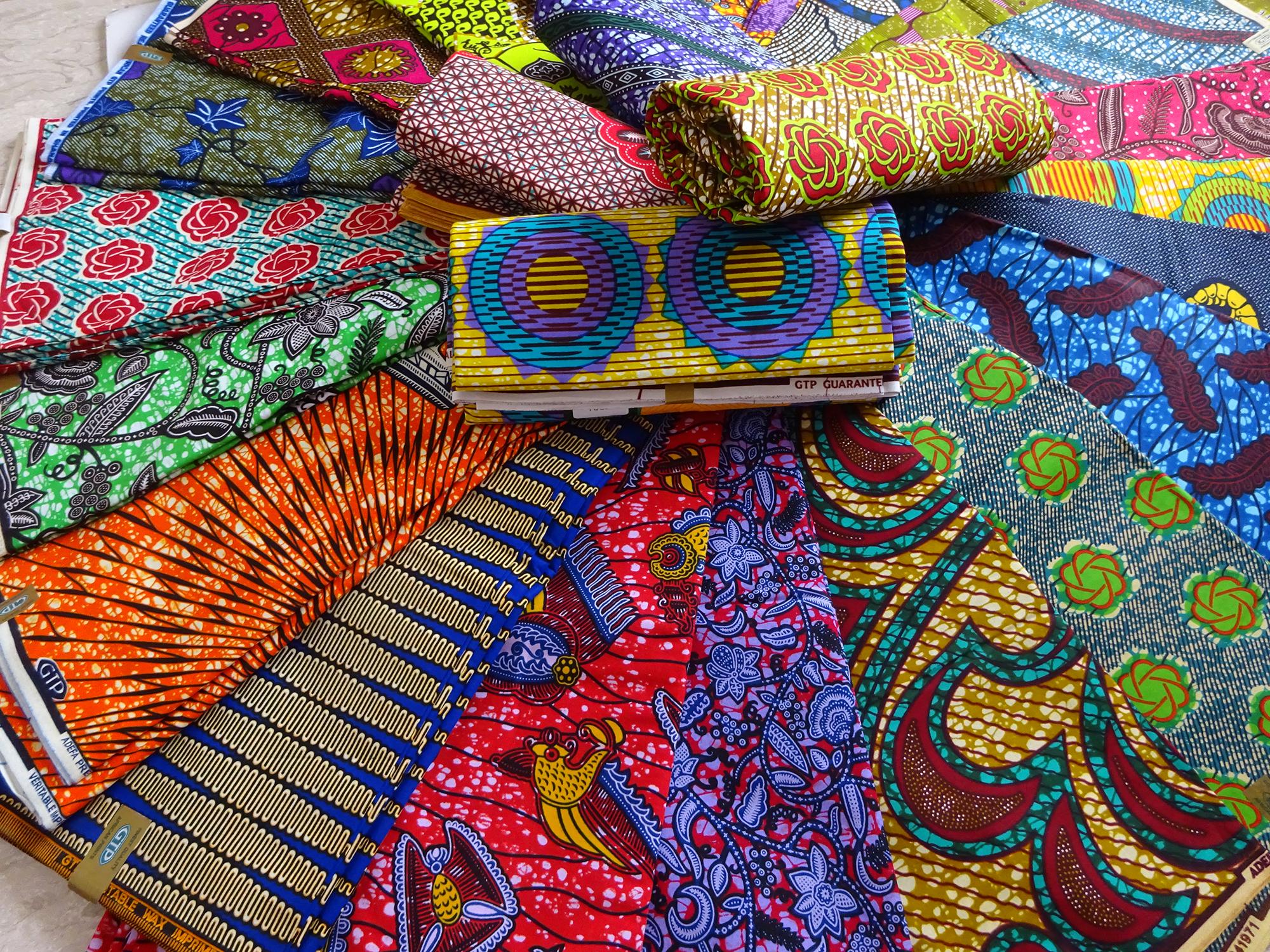 Authentic African Wax Print Fabric Sold by the Yard Made in Ghana