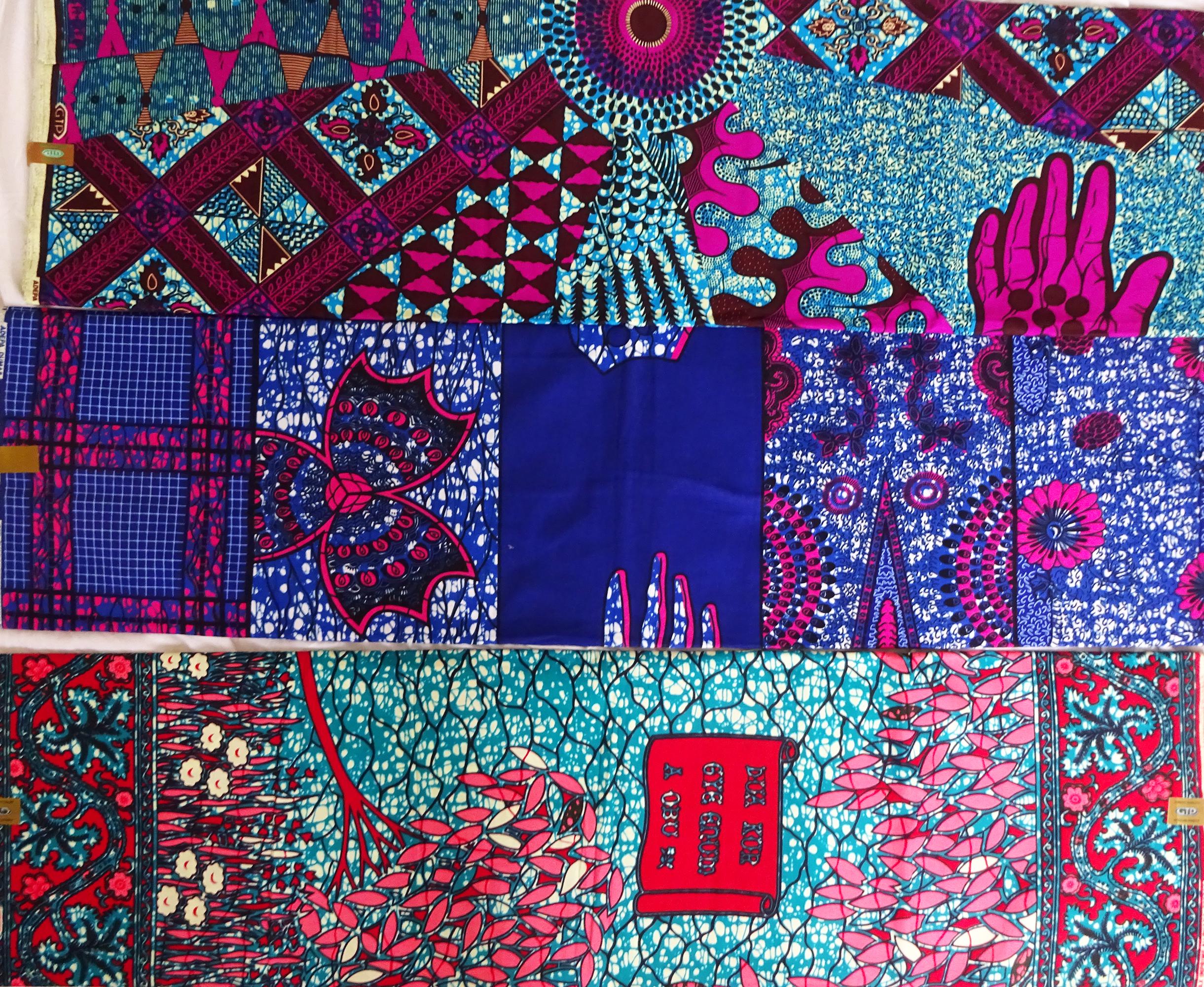 Authentic African Wax Print Fabric Sold by the Yard Made in Ghana