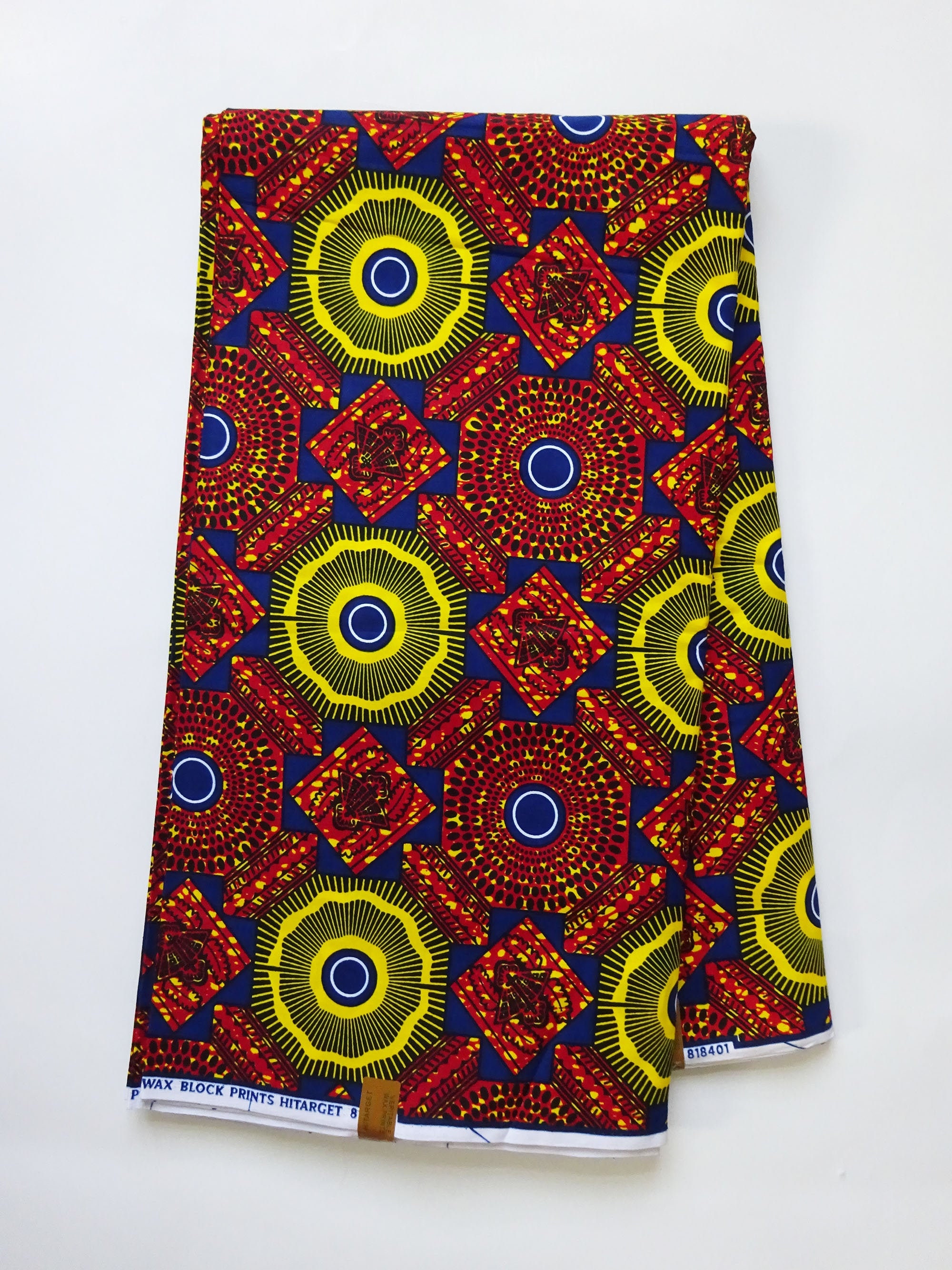 African Fabric By The Yard Ankara Fabric By The Yard Circle Etsy 