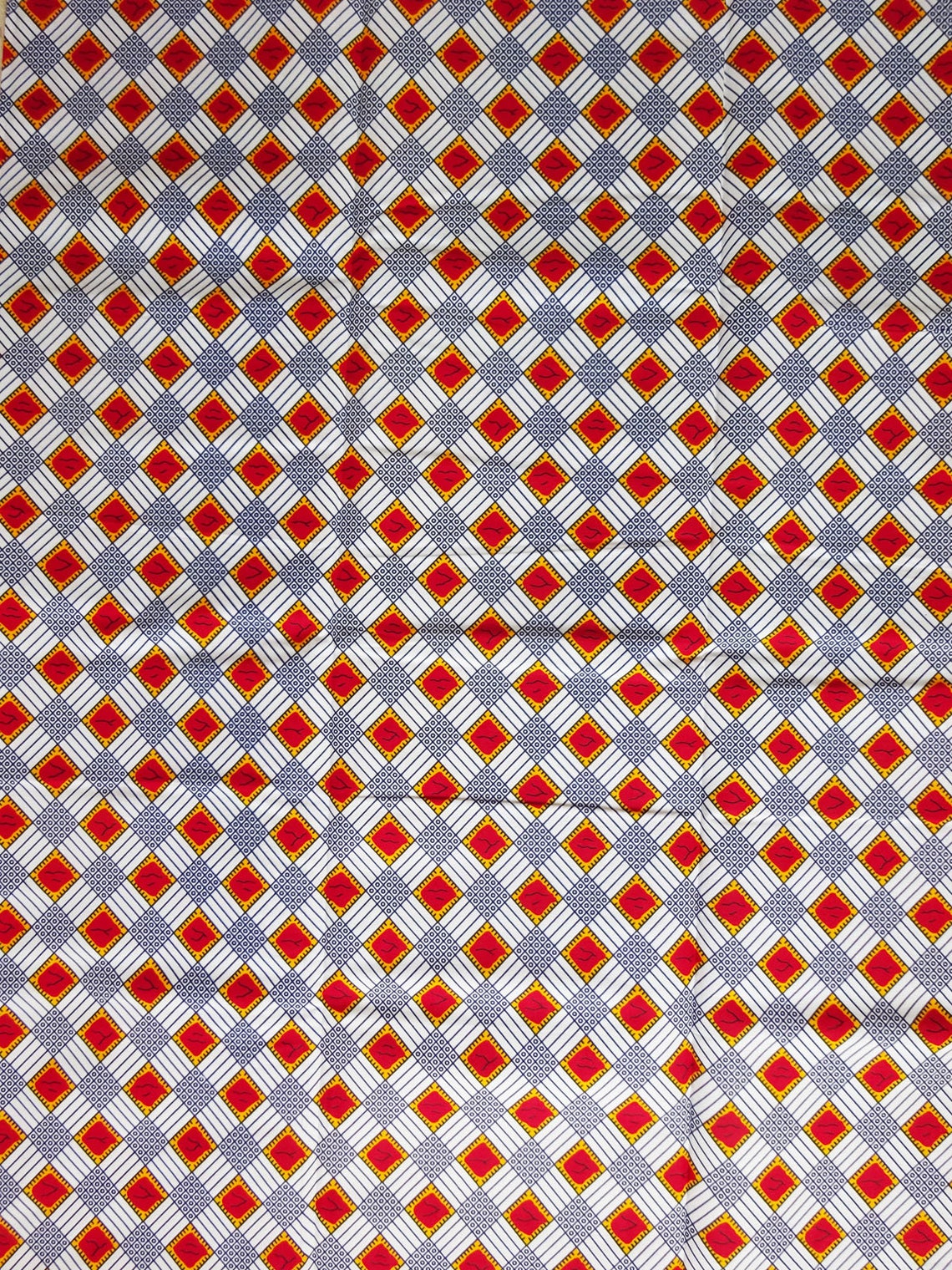 Geometric print plaid Cotton fabrics African print fabric by Etsy