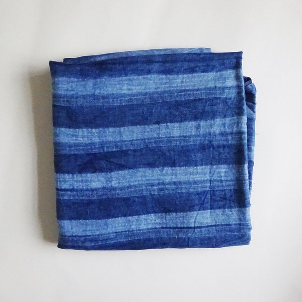 Hand-dyed indigo fabric, Ethnic Nigerian Adire, Batik fabric, lndigo, Yoruba tribe's batik, African fabric, Tribal textiles  per yards