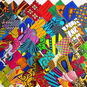 African fabric сharm packs quilting squares 5” cotton 100%  ankara print fabric