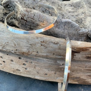 Triangle Sterling Silver Wire Cuff Bracelet