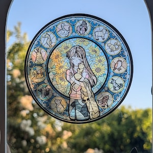 Stickers transparents en forme de corbeille de fruits