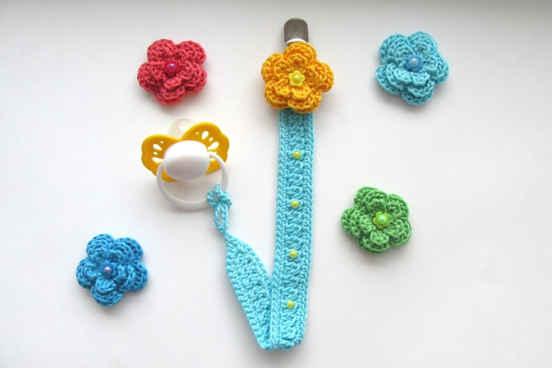 Crochet Pacifier Holder PATTERN Baby Pacifier Clip Etsy