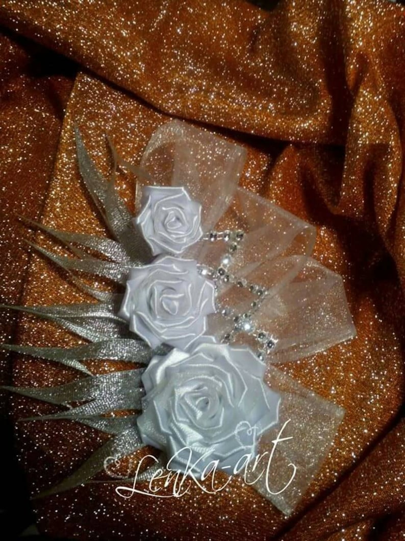 wedding comb kanzashi Fascinators roses flower kanzashi wedding hair headdress